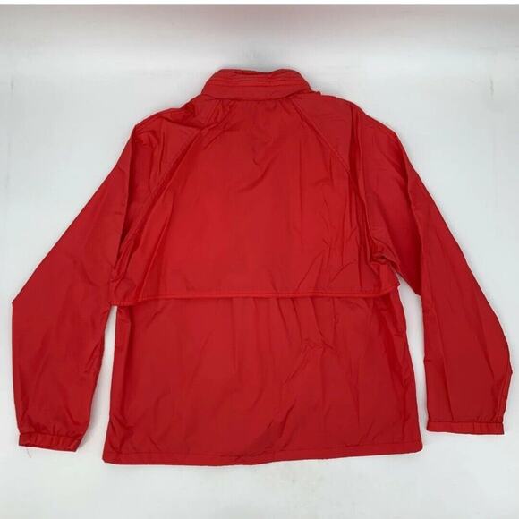 VTG 80s Woolrich Womens Teton Rain Jacket L Red Full Zip Hooded Lightweight EUC - Picture 2 of 12